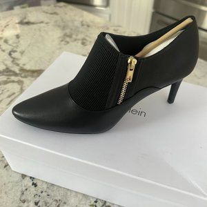 Calvin Klein - Sexy Black Dress Shoes with Zipper - New Box 9.5 US